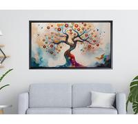 LMYCHENG Tree of life Famous Oil Painting Canvas Wall Art Posters, Gustav Klimt Classic Tree of life Poster Print, Home Decor Mural 40x80cm framework