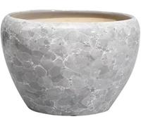 LMYFGHRD Ceramic Flower Pot for Indoor and Outdoor Use - Stylish Succulent Planter for Home Decor(Gris,L)