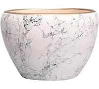 LMYFGHRD Ceramic Flower Pot for Indoor and Outdoor Use - Stylish Succulent Planter for Home Decor(White,M)