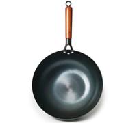 LMYFGHRD Premium Cast Iron Skillet with Wooden Handle | Versatile Cooking Pan for Stir Frying, Frying, and Sautéing | Essential Kitchen Tool for Chefs(1)