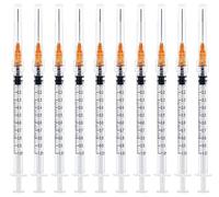 LMYKH 20 Pack 1ml with 25 Gauge 1 Inch Lab Supplies, Individually Wrapped