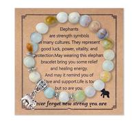 LMYKH Healing Crystal Bracelets for Women 8mm Natural Stone Beaded Stretch Bracelet Amethyst Jewelry Gifts (Amazon Stone)