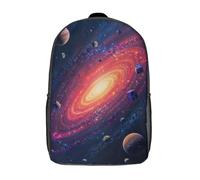 LMYmoney Children's Backpacks 3d Kids Backpack Cosmic Galaxy with Cubes Schoolbags Kids Backpack School Bags Toddler Student Fashion Bag Daypack for Boys Girls 17inch