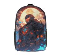 LMYmoney Cybernetic Warrior Backpacks Kids School Backpack Fashion School Bag 3D Printed School Bag for Boys Elementary And Middle School Students 17inch