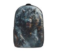 LMYmoney Full Moon Werewolf Fury Backpack 3D Printed School Bag For Boys High Capacity Travel Backpacks Book Bags Boys School Bag Mochila 17inch