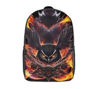 LMYmoney Ninja Owl in Flames Backpack School Bag Backpack For Girls Boys Backpacks Large Capacity Kids Backpack Lightweight School Bags For Kids Students 17inch