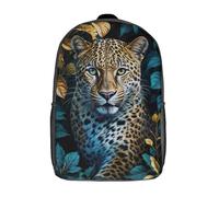 LMYmoney Teal Terror Kids' Backpack 3D Printing School Bag Boys Cool Daypacks Casual Knapsack Fun Back Bag for Kids And Teenager 17inch