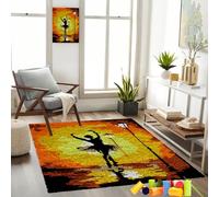 Lmyoieqm Latch Hook Rug Kits For Adults Beginners DIY Rug Making Kits Tapestry Kits For Adults DIY Crochet Rug Making Rug Making Kits Latch Hook Rug Kits For Beginners Crafts Carpet 40 x 70 cm
