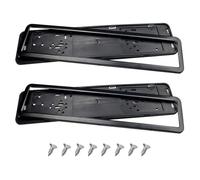 LMYSLCDW 2 Pcs Car License Plate Holder for KIA Niro 2017-2023,Car License Plate Holder Stainless Front Back License Plate Protector Accessories,Black