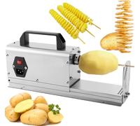 LMYYDES Spiral Vegetable Cutter for Curly Fries & Healthy Snacks, Twisted Potato Slicer Carrot & Veggie Spiralizer Automatic Potato Twister,34.5x13x8.5 cm
