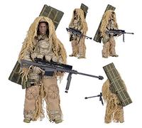 Lmzauet 12 inch Special Forces Action Figure 1:6 SWAT Team Set with Super Rich Accessories (Sniper - Desert)