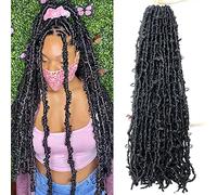 LMZIM 36 Inch Butterfly Locs Crochet Hair 5 Packs Long Distressed Soft Faux Locs, Crochet Braids Locs for Black Women