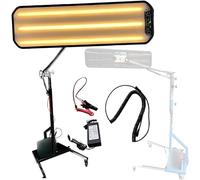 LMzythrop Heavy Duty Pdr Light 95×26cm,Car Led Lamp Reflector Board,Dent Repair Tools,LED Light Reflection Board with Adjustable Holder Hand Tool Set,Green-Long Service Life 50000h Black