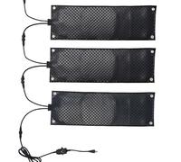 LMzythrop Snow Melting Stair Mats Outdoor 3PCS,Multiple Mats Can Be Linked Together,PVC Heated Floor Mat with Non-slip Texture,Heated Sidewalk Mats for Ice and Snow 3pcs-36 * 150cm/14 * 60in