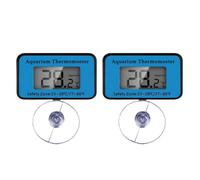 Lmzzdld LCD Digital Aquarium Thermometer with Suction Cup Fish Tank Water Electronic Thermometer Measurement