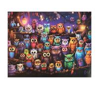 LN COZY CORNE 1000 Piece Jigsaw Puzzles for Adults - Challenging & Relaxing Puzzle Games for Family, Perfect Christmas & Birthday Gift for Adults, Teens and Puzzle Lovers (Owl Family)