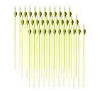 LN Cozy CORNE Carbon Arrows 30" Spine Mixed Hunting Arrows with Removable Steel Tips for Recurve Bow Compound Bow & Longbow Target Practice (36 Pcs)