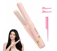 LN Cozy CORNE Cordless Hair Straightener - 4 Temperature Settings, Mini Portable & Fast Heating Straightener Wand, USB-C Rechargeable Travel Straightener for All Hair Types