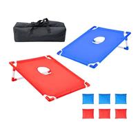 LN Cozy CORNE Cornhole Game Set, Portable Bean Bag Toss Game with 6 Bean Bags & Carry Bag, Waterproof PVC Frame Outdoor Party Games, Indoor/Backyard/Lawn/Beach Toys