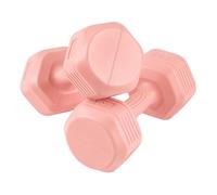LN COZY CORNER 2PCS Neoprene Coated 3Kg Dumbbells Set for Home Fitness Strength Training Workout (Pink)