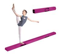 LN COZY CORNER 7FT 2.1M Folding Gymnastics Balance Beam High Density EVA Foam for Kids Gymnastics Equipment for Home Girls, Non-Slip Suede Surface for Training, Beginner to Pro (Purple)