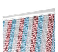 LN COZY CORNER 90cm x 200cm Premium Aluminium Fly Screen Chain Curtain - Heavy Duty Insect Door Screen for Restaurants, Homes & Shops - Adjustable Metal Fly Curtain with Easy Installation
