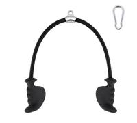LN COZY CORNER Ergonomic Tricep Rope Cable Attachment - Non-Slip Gym Pulley Accessory for Lat Pulldown & Home Gym（Black without storage bag）