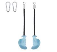 LN COZY CORNER Ergonomic Tricep Rope Cable Attachment - Non-Slip Gym Pulley Accessory for Lat Pulldown & Home Gym（Blue without storage bag）