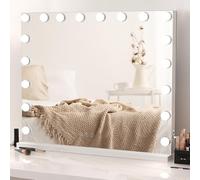 LN COZY CORNER Hollywood Vanity Mirror with Lights LED Makeup Mirror with USB Port 3 Color Touch Control Brightness Dressing Table Large Hollywood Mirror (18 LED)