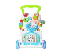 LN COZY CORNER Multifunctional Baby Walker First Steps Push Along Activity Walker with Music Piano, Drawing Board, Telephone, Rattles & Mirror - Interactive Sit-to-Stand Learning Toy for 9+ Months