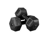LN COZY CORNER Pair of 5kg Dumbbells with Non-Slip Hexagon Design, 2x Hand Weights 5kg for Home Gym Strength Training, PVC Coated Concrete Iron Weights for Men & Women