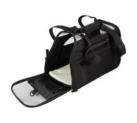 LN COZY CORNER Pet Carrier Bag, Soft Sided Foldable Cat & Dog Carrier with Breathable Mesh, 4 Storage Pockets & Removable Pad, Airline Approved Travel Carrier for Small Pets, Vet Visits (Black, S)