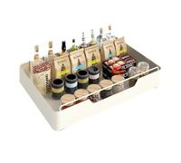 LN COZY CORNER Pull Out Cabinet Organizer Heavy Duty Slide Out Drawer Shelf for Kitchen Cabinets Pantry & Bathroom No-Drill Adhesive Mount White