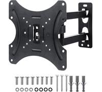 LN COZY CORNER UltraStrong Full Motion TV Wall Mount for 10-42" Flat/Curved Screens - 180° Swivel & 15° Tilt Heavy Duty Bracket (Max 30kg) - VESA 75x75 to 200x200mm