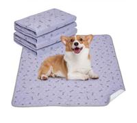 LN COZY CORNER Washable Dog Pee Pads Reusable Puppy Pads Fast Absorbent Leakproof Training Mat with Non-Slip Backing for Floor Crate Couch Protection & Potty Training (2, 122x122cm)