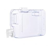 LN COZY CORNER Water Container Tap Desktop Dispenser - Plastic PETG Fridge Beverage Tank, Drink Dispenser with Tap, Juice for Office, Camping, Party - Easy Clean & Portable (4.2L)