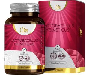 LN Lactobacillus Helveticus | High Strength 90 Probiotics Supplements - 6 Billion CFU per Capsule | L-Helveticus Capsules | Non-GMO, Gluten & Allergen Free | Made in the UK