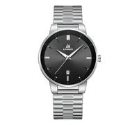 LN LENQIN Mens Stainless Steel Waterproof Wrist Watches | Luminous Minimalist Analog Quartz Watch for Men with Date and Expansion Band