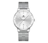 LN LENQIN Mens Stainless Steel Waterproof Wrist Watches | Luminous Minimalist Analog Quartz Watch for Men with Date and Expansion Band