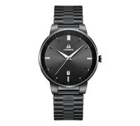 LN LENQIN Mens Stainless Steel Waterproof Wrist Watches | Luminous Minimalist Analog Quartz Watch for Men with Date and Expansion Band