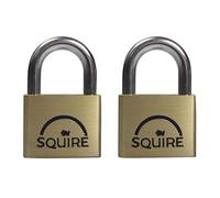 LN5T Lion Brass Padlocks 5-Pin 50mm Twin Pack