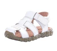 Lnafan Kids’ Boys’ Girls’ Closed Toe Leather Outdoor Sport Casual Sandals White Size 11UK