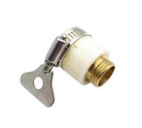Lnanqing-Brass Adapter 14mm-24mm Universal Kitchen Hose Adapter Brass Faucet Connector Mixer Hose Adapter Tube Joint Fitting, 1 Pcs, Garden Hose Connector (Color : Brass Plated)