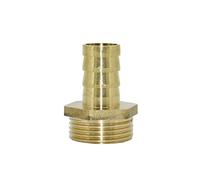Lnanqing-Brass Adapter 1pcs Brass Pipe Fitting, 16mm 19mm 25mm 32mm Hose To G1" Male Thread Barb Connector 3/4 1" Hose Copper Connector, Garden Hose Connector (Color : 16mm)