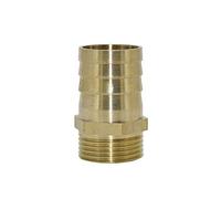 Lnanqing-Brass Adapter 1pcs Brass Pipe Fitting, 16mm 19mm 25mm 32mm Hose To G1" Male Thread Barb Connector 3/4 1" Hose Copper Connector, Garden Hose Connector (Color : 32mm)
