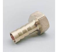 Lnanqing-Brass Adapter Brass Female Barb Hose Tail Fitting Fuel Air Gas Water Hose Oil 4m-12m 1/8'' 1/4'' 1/2'' Pneumatic Connector, Garden Hose Connector(Tube 12mm,1/4")