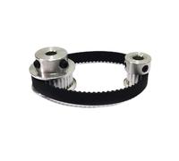 Lnanqing-Timing Belt Pulleys Timing Belt Pulley Set GT2 30 And 15 Teeth Reduction 2:1 Bore 5 6 6.35 8 Wheel Synchronous Belt Width 6mm CNC Parts, High transmission efficiency(30T-B6.35 and 15T-B5,2GT-