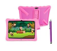 LNBEI Kids Tablet - 10.1 Inch HD Learning Tablet Smart Android Tablet Portable Toddler Tablet with Camera Android 10.0 System,WIFI,Parental Control,32G Storage,Purple Stylus Easy to Use (Pink)