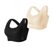 LNBLAKBXBD Detoxification and Shaping & Powerful Lifting Bra, Seamless Push Up Bra,Lymphatic Drainage Bras for Women (2pcs A,L)