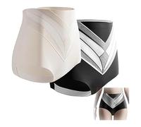 LNBLAKBXBD Titanium Fiber Tourmaline Shaping Shorts, Tummy Control Panties, High-rise Shaping Shorts (Skin + Black, L)